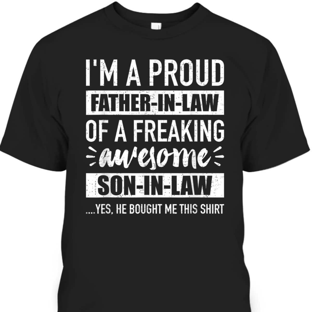 Fathers Day Tshirt Fatherinlaw Gift From Soninlaw